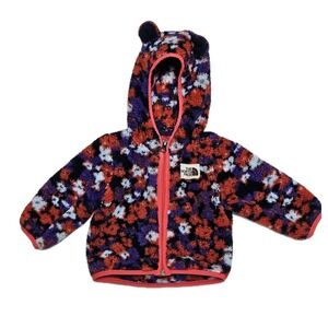 The North Face Fleece‎ Camo Hoodie Infant 3-6M Multi Campshire Bear Ear Jacket